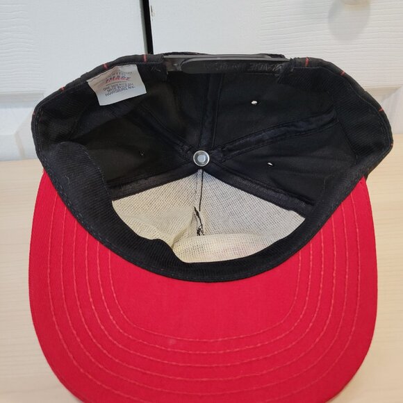 NASCAR Texaco Havoline Racing Davey Allison Pinstripe Red Black Hat OSFM NWOT - Picture 4 of 5